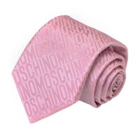 Светло-розовый галстук с лого Moschino 32712