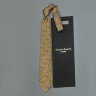 Мужской коричнево-бежевый галстук с узором 