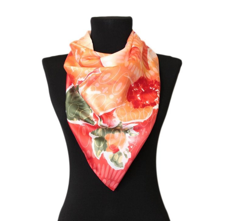 Женский платок с цветами 40103
