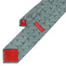 Нарядный галстук с геометрией в серо-бирюзовых тонах Christian Lacroix 835692