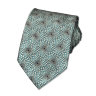 Нарядный галстук с геометрией в серо-бирюзовых тонах Christian Lacroix 835692