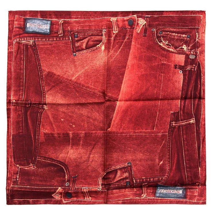 Шелковый шейный платок Роберто Кавалли 15690
