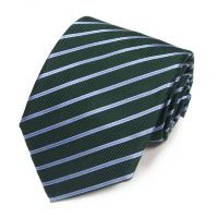 Темный галстук в светлую полоску Club Seta 820733