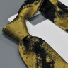 Золотисто-черный узкий галстук Kenzo Takada 843158