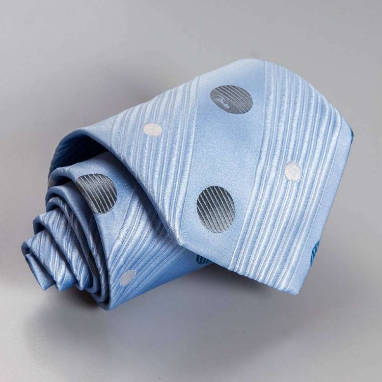 Голубой галстук с жаккардовым плетением Emilio Pucci 101922