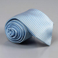 Полосатый галстук в голубых тонах Rene Lezard 102121