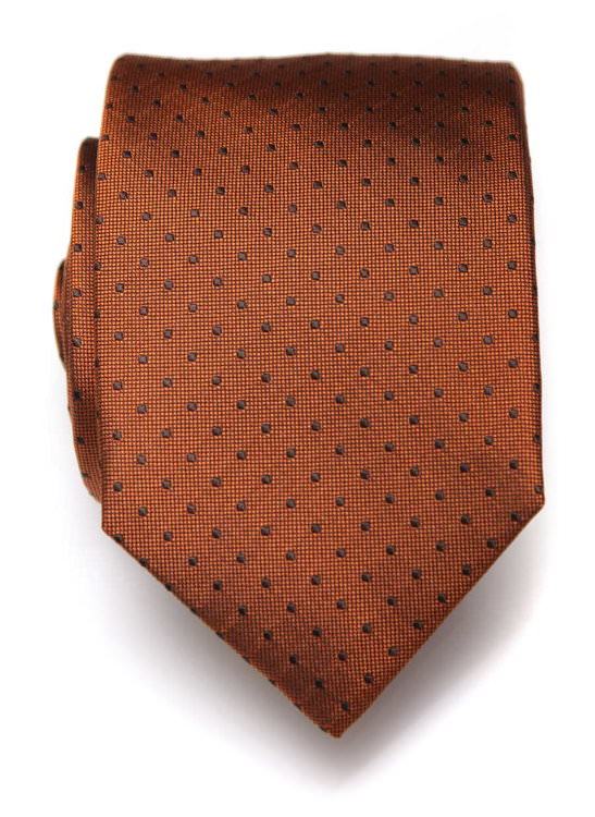Модный тускло-оранжевый мужской галстук КлабСета 8020