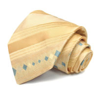 Золотистый галстук в полоску Emilio Pucci 815516