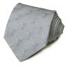 Серый шелковый галстук  в крупных логотипах Celine 825988