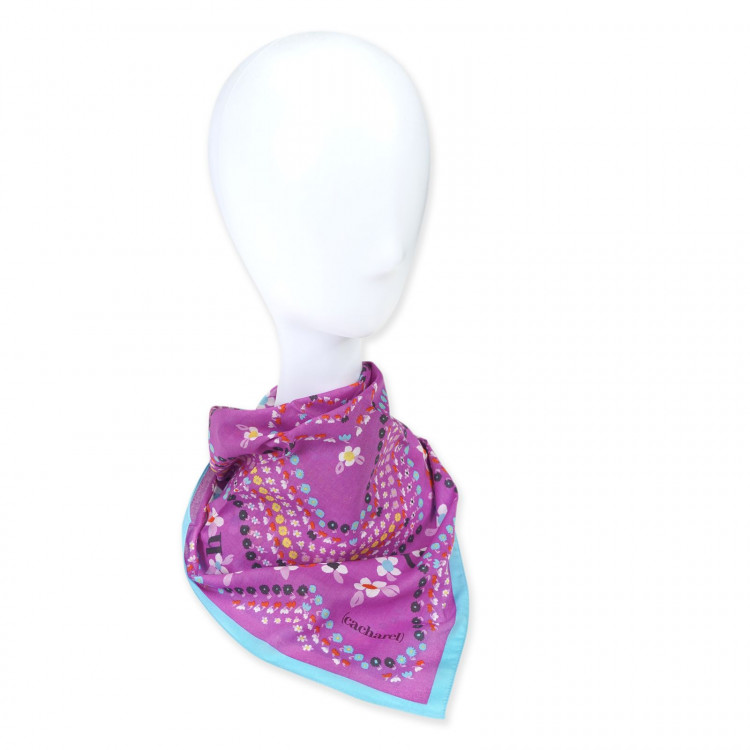 Розовый платок на шею Cacharel 10654