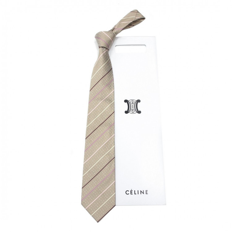 Галстук с разными полосками Celine 820476