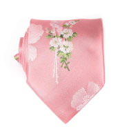 Розовый галстук с цветами CHRISTIAN LACROIX 9751