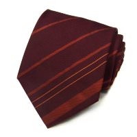 Темно-бордовый галстук в терракотовые полоски Celine 823478