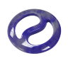 Круглая пуговица-зажим синего цвета 839453