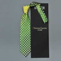 Поразительно стильный галстук с переходом тона и с кружочками Christian Lacroix 836029
