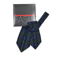 Клетчатый галстук-аскот Basile 840087