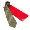 Оригинальный золотистый галстук Christian Lacroix с узором 814921
