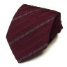 Мужской бордовый галстук с белыми надписями Roberto Cavalli 824779