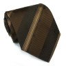 Классический коричневый галстук в полоски Roberto Cavalli 824785