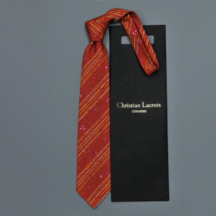Шикарный мужской галстук в красном тоне Christian Lacroix 836045