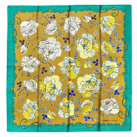 Шелковый платочек в бирюзовых тонах Coveri collection 812007