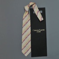 Праздничный галстук в бежевом тоне с цветами Christian Lacroix 836054