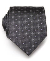 Серый галстук с сиреневыми вкраплениями ClubSeta 8042
