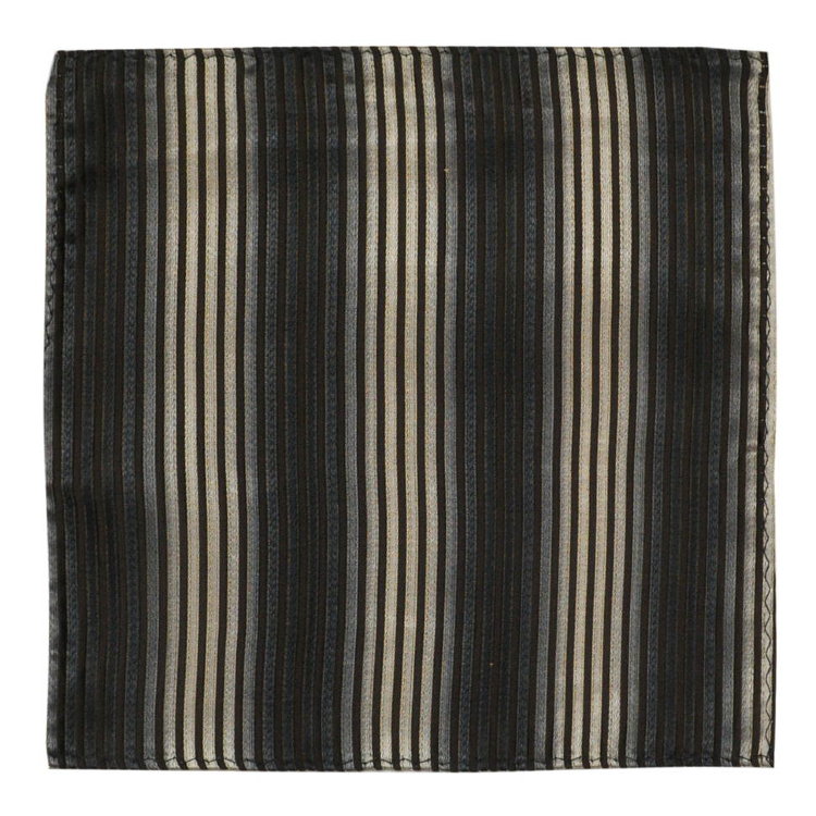 Полосатый черный платок в карман 839997