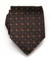 Коричневый галстук в классическом и удлиненном варианте ClubSeta 8045