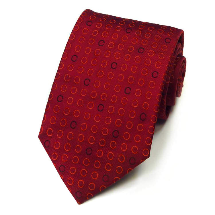 Мужской красивый галстук с логотипами в жаккарде Celine 823520