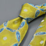 Яркий мужской галстук лимонного цвета Christian Lacroix 836615
