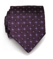 Модный фиолетовый галстук с мелкими элементами ClubSeta 8048