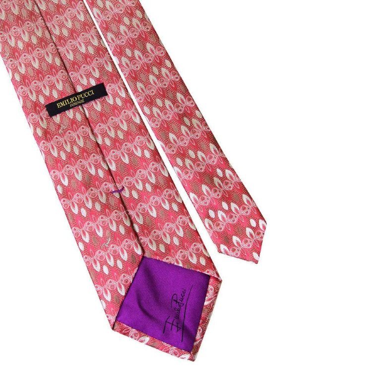 Красивый галстук с фактурным плетением Emilio Pucci 61912