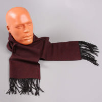 Темно-бордовый шерстяной шарф Halstech 68758