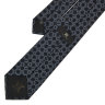 Черный галстук с серым рисунком Celine 838638