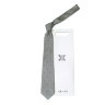 Шелковый галстук серого цвета с выраженными кругами Celine 826072