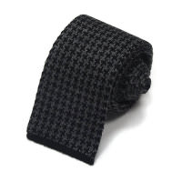 Оригинальный вязаный галстук темно-серого цвета Valentino 813875