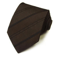 Коричневый галстук с фактурными логотипами на ярко-бирюзовой подкладке Roberto Cavalli 824850