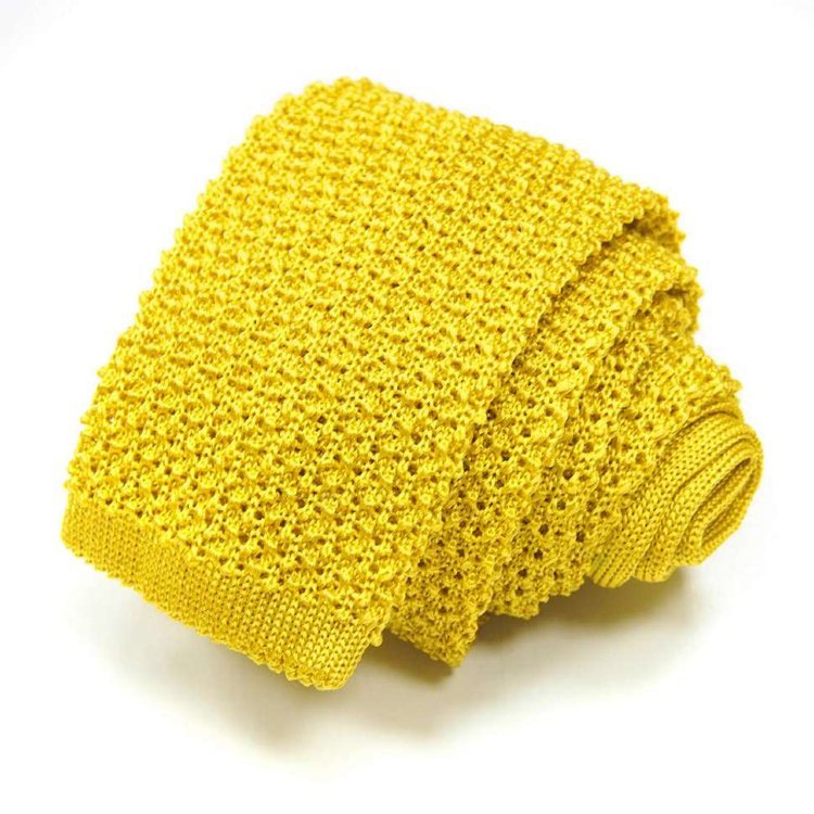 Стильный желтый узкий галстук носок Missoni 810548
