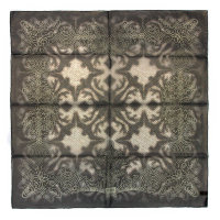 Платок с красивыми узорами в темно-серых тонах Gianfranco Ferre  816293