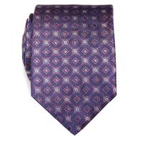 Нестандартный переливающийся галстук в ромбик ClubSeta 8060