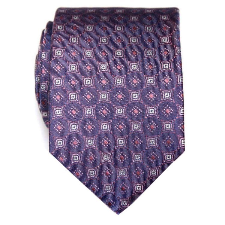 Нестандартный переливающийся галстук в ромбик ClubSeta 8060