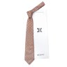 Коричневый галстук в оригинальный цветочек Celine 820563