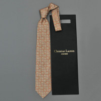Нарядный шелковый галстук с кружочками Christian Lacroix 836103