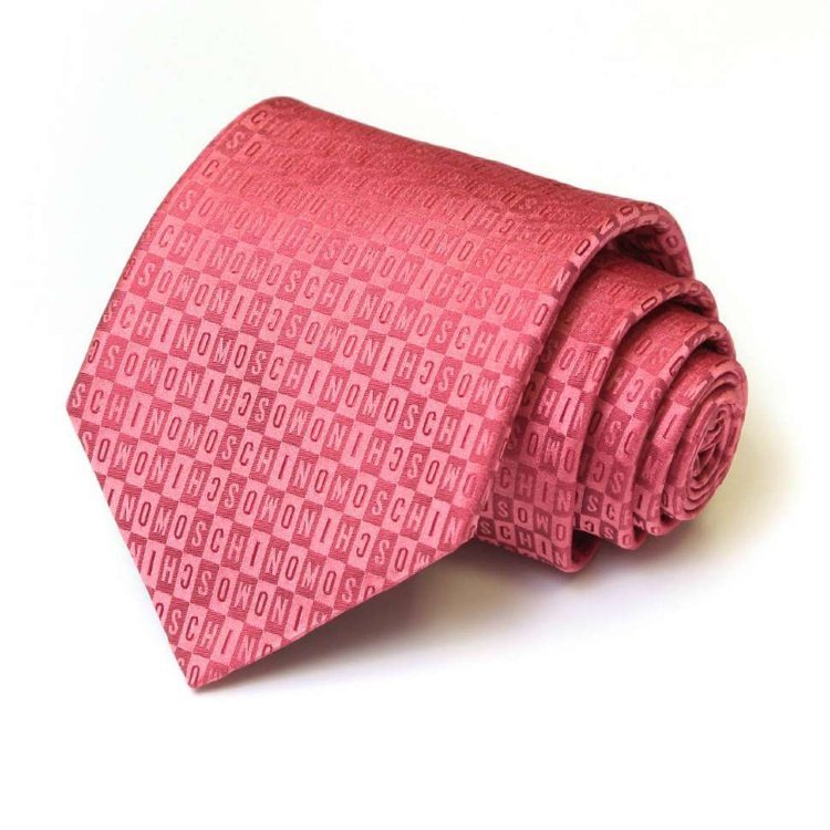 Стильный малиновый галстук Moschino 33265