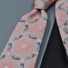 Розовый мужской галстук с красивым принтом Christian Lacroix 836676
