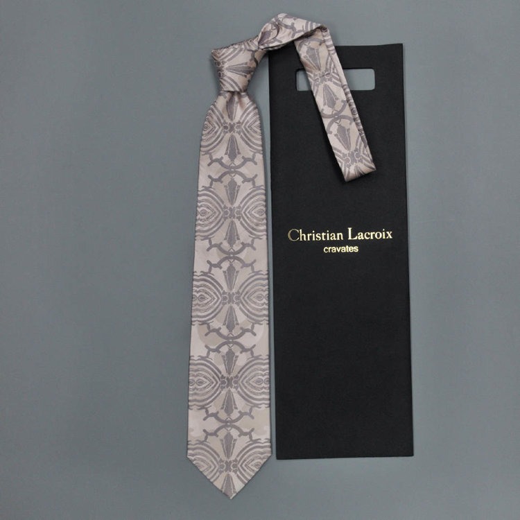 Стильный галстук с абстрактным принтом Christian Lacroix 836688