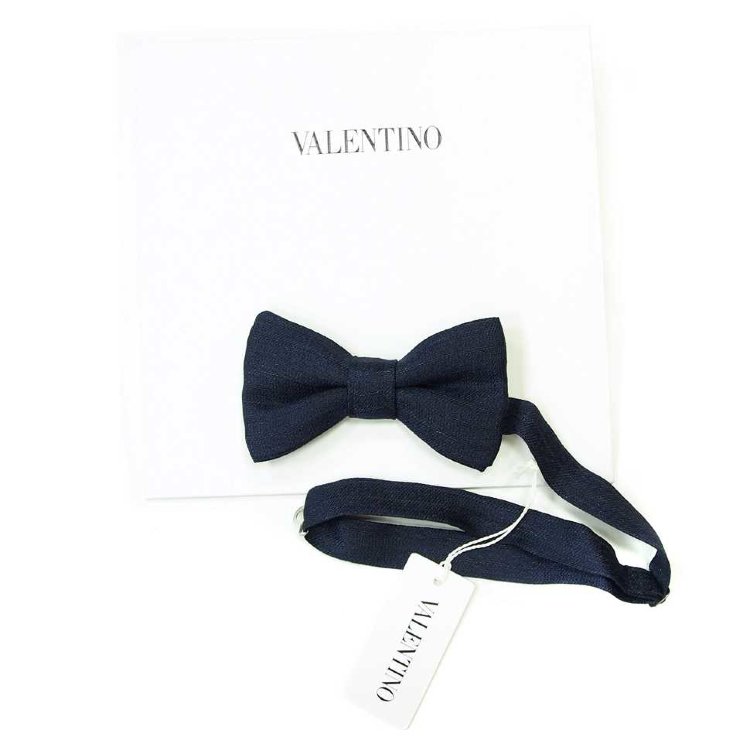 Классическая синяя бабочка из смешенных нитей Valentino 822772