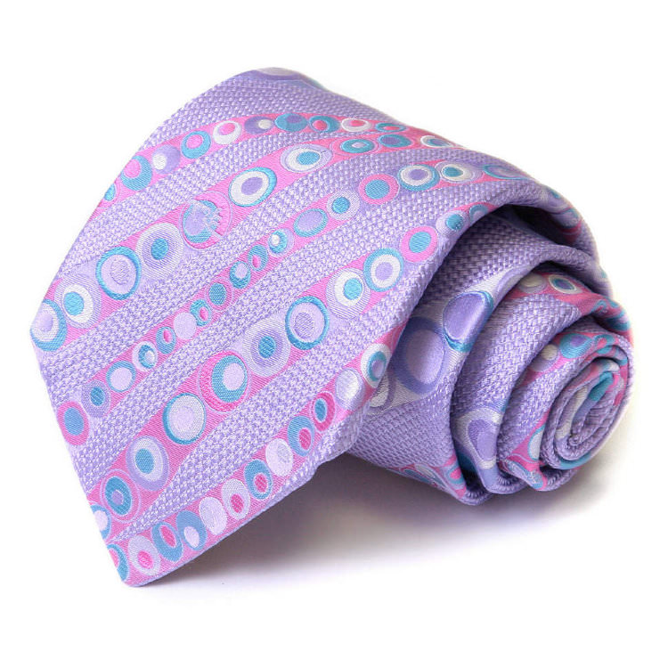 Оригинальный галстук светло-аметистового цвета Emilio Pucci 61976