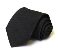 Классический черный галстук 33826